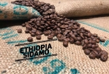 Granos de café Sidamo de Etiopía